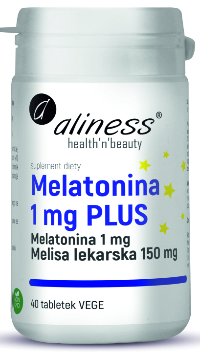 Melatonina 1 mg PLUS x 40 tabletek VEGE