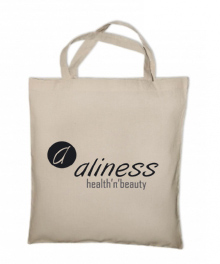 Torba ekologiczna z logo Aliness – bawełniana torba na zakupy