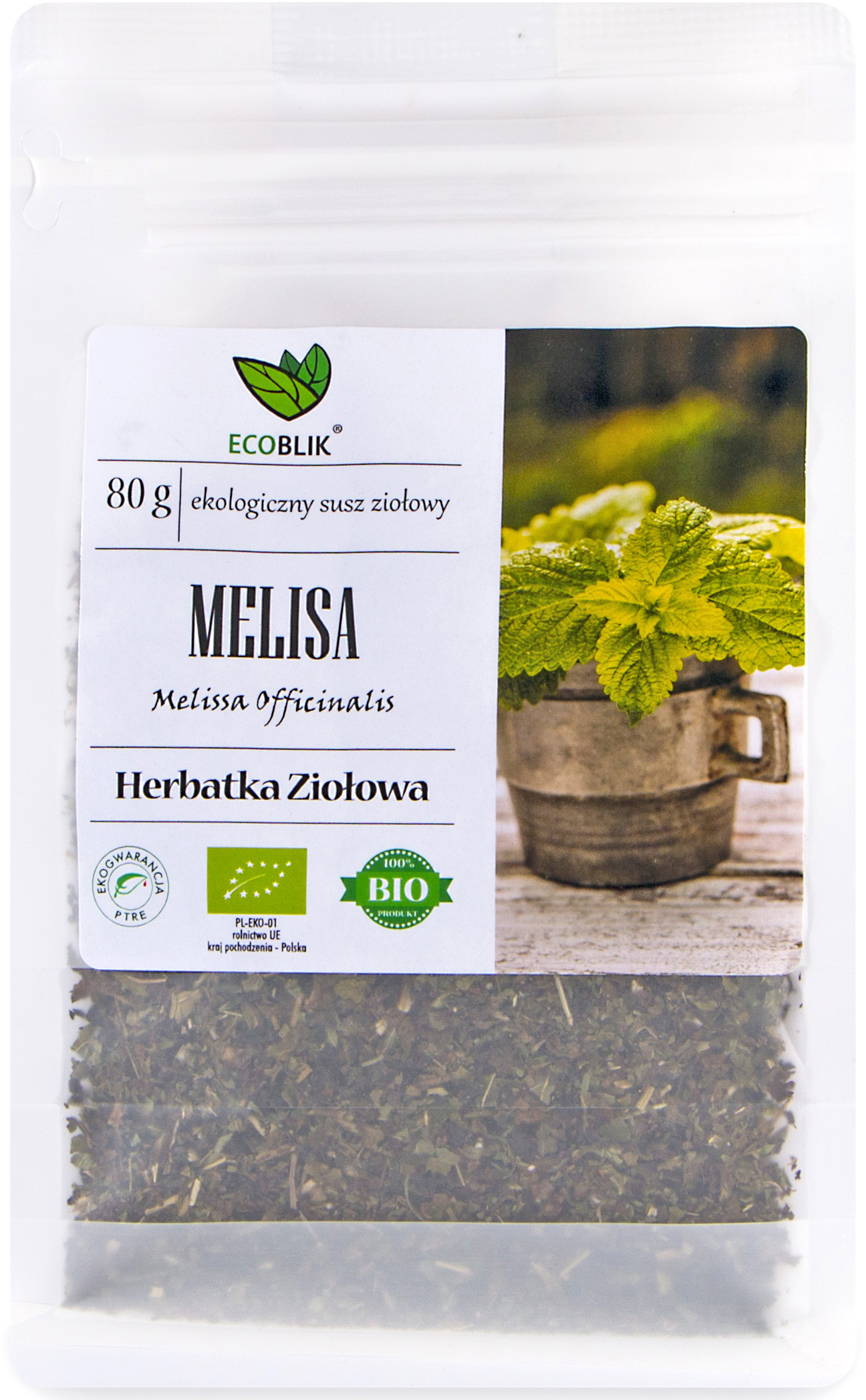 Melisa EKO 80 g – ekologiczne ziele melisy z Polski