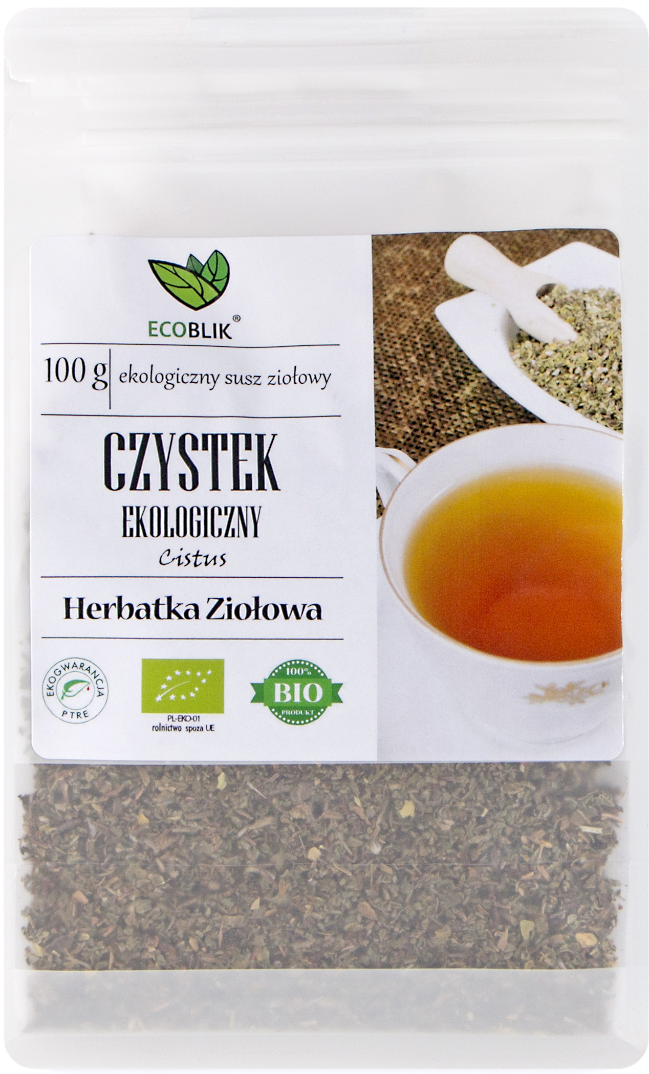 Czystek EKO 100 g – ekologiczny liść czystka suszony