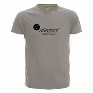 Koszulka sportowa męska Aliness szara – oddychająca i szybkoschnąca