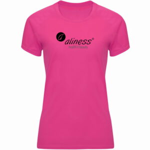 Różowa koszulka sportowa damska Aliness – oddychająca i szybkoschnąca