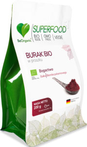Burak BIO w proszku 200 g – ekologiczny burak sproszkowany
