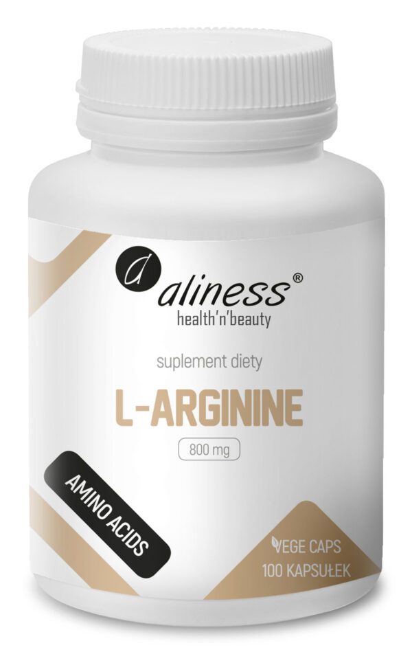 L-Arginine 800 mg Aliness – suplement diety, 100 kapsułek vege