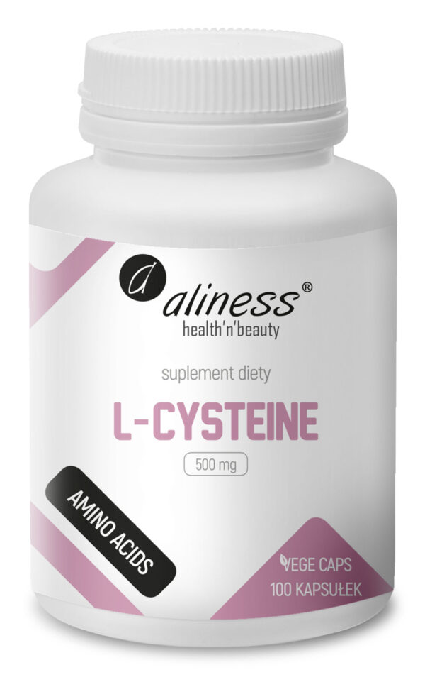L-Cysteine 500 mg Aliness – suplement diety, 100 kapsułek vege