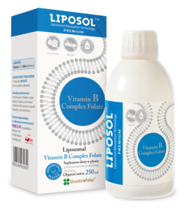 Liposol B Complex Folate 100%™ marki Aliness – suplement diety w płynie, 250 ml