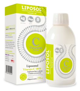 Liposol C 1000™ marki Aliness – liposomalna witamina C 1000 mg w płynie, smak cytrynowy, 250 ml