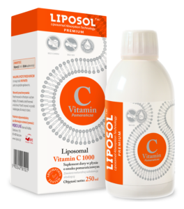 Liposol™ marki Aliness – liposomalna witamina C 1000 mg w płynie, smak pomarańczowy, 250 ml