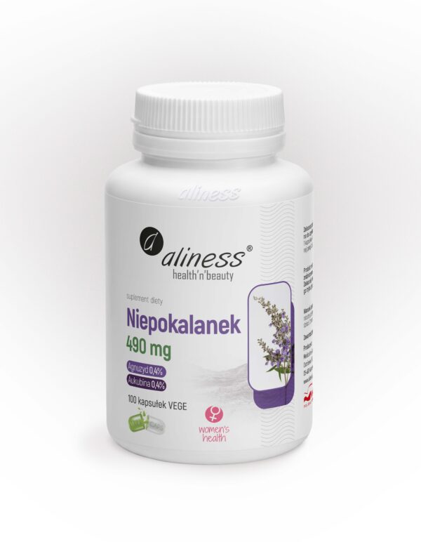 Niepokalanek 500 mg – ekstrakt z Vitex agnus-castus o podwójnej standaryzacji, 100 kapsułek VEGE
