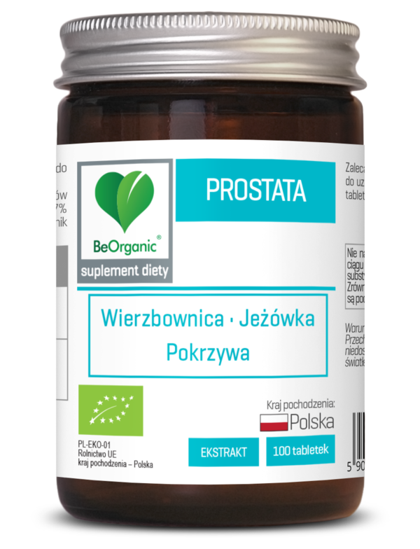Prostata BIO 300 mg – suplement diety z ekstraktami roślinnymi BeOrganic