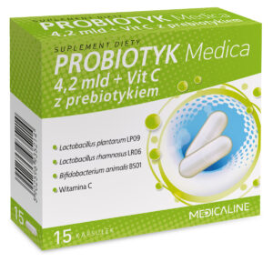 Probiotyk Medica 4,2 mld + VitC z prebiotykiem – suplement diety Aliness
