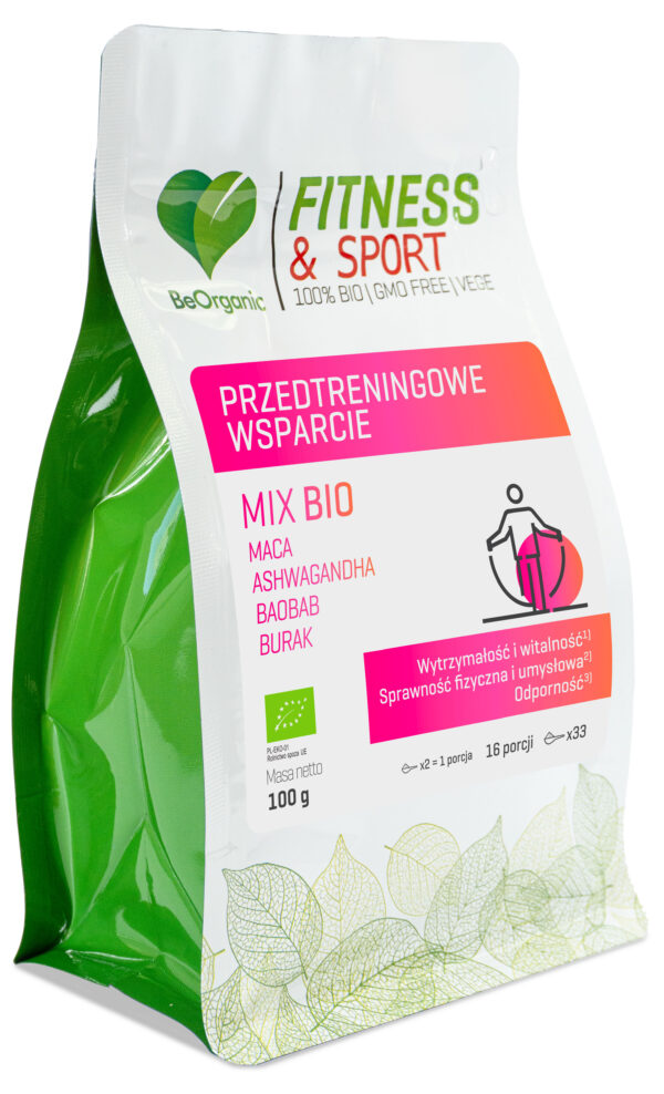 Przedtreningowe wsparcie MIX BIO 100 g – Superfoods BIO przed wysiłkiem