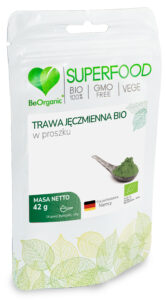 Trawa jęczmienna BIO w proszku 42 g – ekologiczna trawa jęczmienna