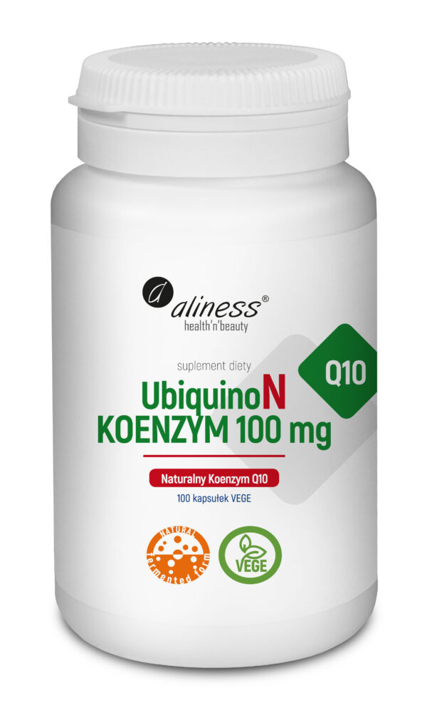 Naturalny Koenzym Q10 UbiquinoN Aliness 100 mg – suplement diety