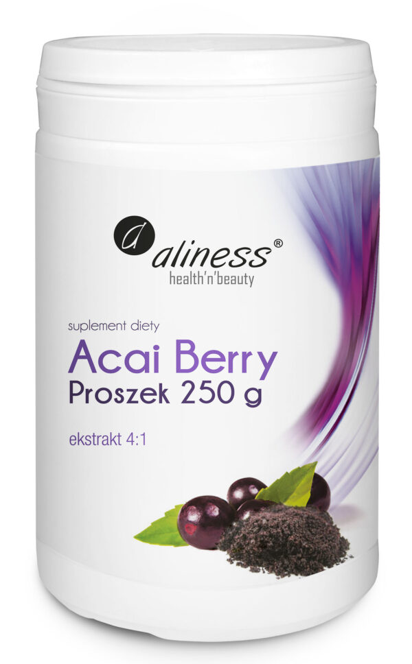 Acai Berry Proszek Aliness – ekstrakt z owoców acai, suplement diety, 250 g