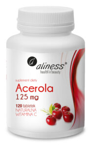Acerola 125 mg Aliness – naturalna witamina C z owoców aceroli.