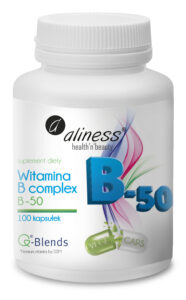 Witamina B complex B-50 Aliness – suplement diety, 100 kapsułek