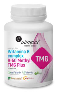 Witamina B Complex B-50 Methyl TMG PLUS Aliness – kompleks witamin z grupy B
