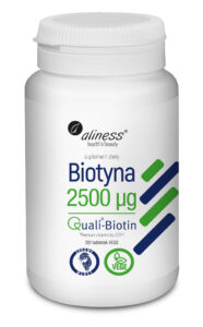 Biotyna QualiBiotin 2500 mcg Aliness – 120 tabletek VEGE