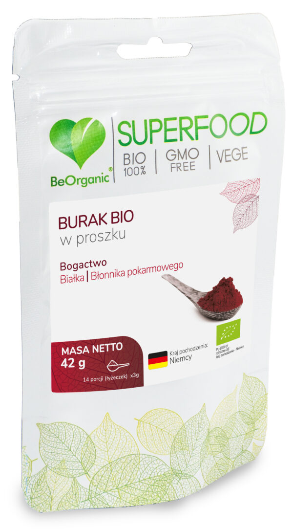 Burak BIO w proszku 42 g – ekologiczny burak sproszkowany