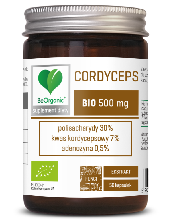 Cordyceps BIO 500 mg – ekologiczny ekstrakt z maczużnika chińskiego BeOrganic