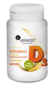 Witamina D3 2000 j.m. Aliness 120 kapsułek – suplement diety