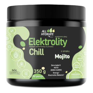 AllHydrate Elektrolity CHILL Mojito Aliness – elektrolity z aminokwasami, smak Mojito, 350 g (50 porcji)