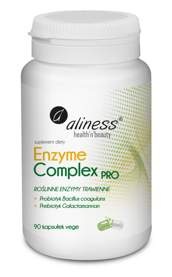 Enzyme Complex PRO marki Aliness – kompleks enzymów trawiennych z probiotykiem i prebiotykiem