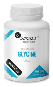 Glycine 800 mg Aliness – suplement diety z glicyną, 100 kapsułek vege