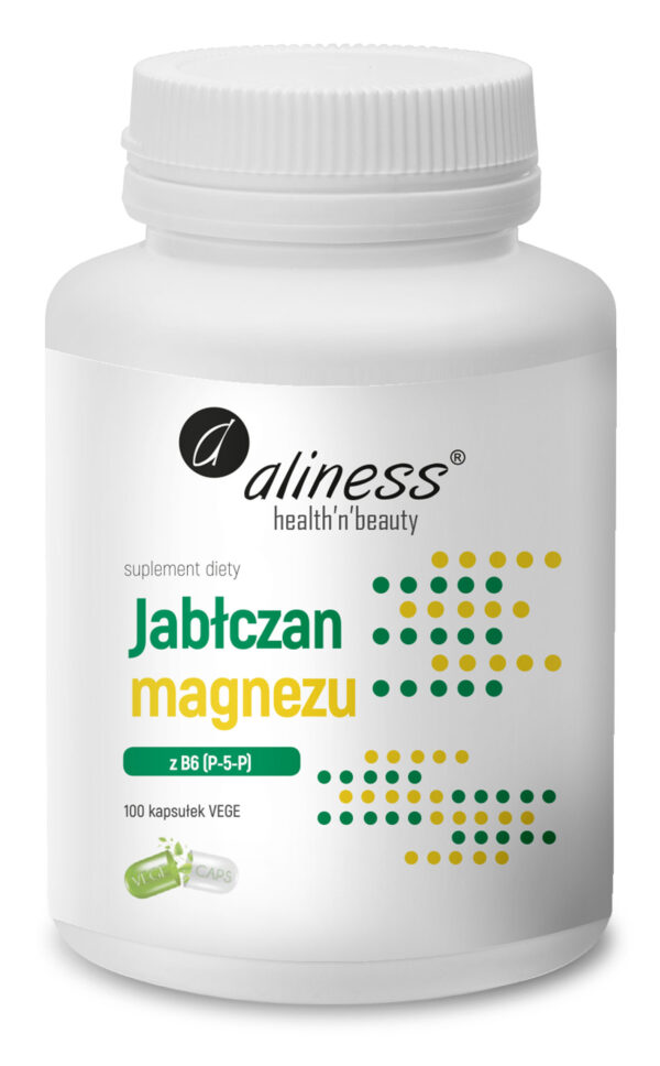 Jabłczan Magnezu z witaminą B6 P-5-P marki Aliness