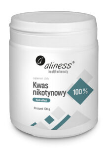 Kwas nikotynowy 100% proszek – niacyna B3 z efektem flush, 100 g