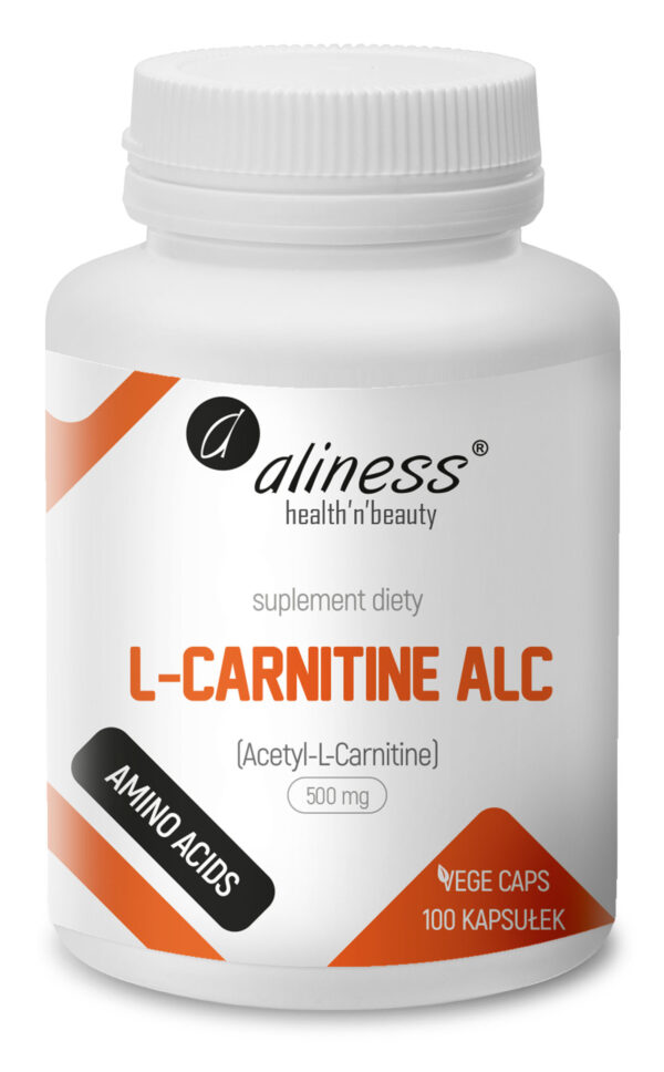 L-Carnitine ALC 500 mg Aliness – suplement diety, 100 kapsułek vege
