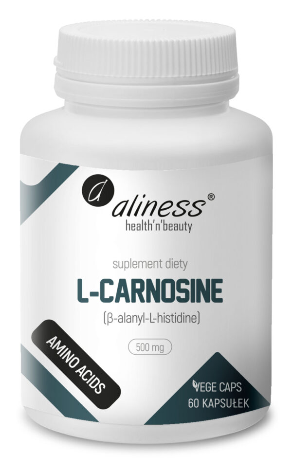 L-Carnosine 500 mg Aliness – suplement diety, 60 kapsułek vege