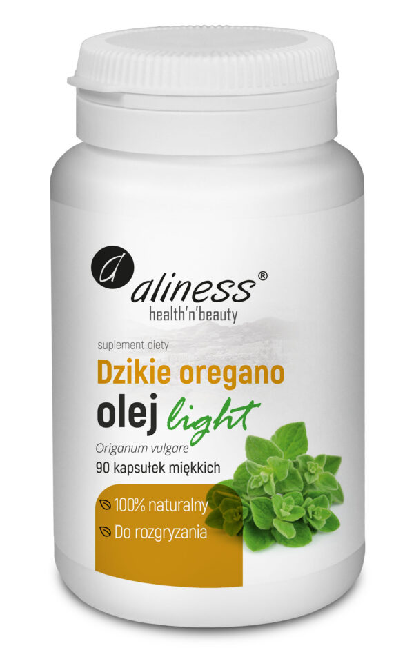Dzikie Oregano Olej Light marki Aliness – 100% naturalny olejek z oregano do rozgryzania