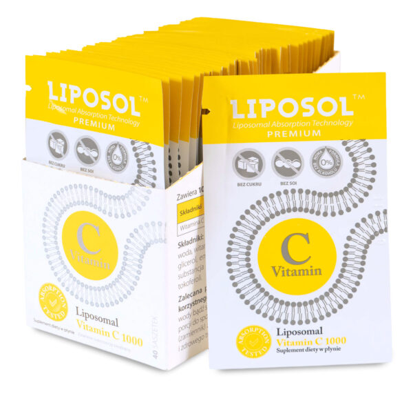 Liposo Liposomalna Witamina C 1000 mg – 40 saszetek liposomalna witamina C w płynie