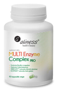 MULTI Enzyme Complex PRO Aliness – kompleks enzymów trawiennych z probiotykiem i prebiotykiem