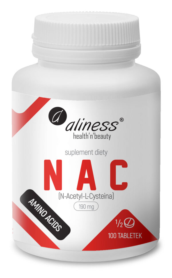 NAC 190 mg marki Aliness – suplement diety, 100 tabletek vege