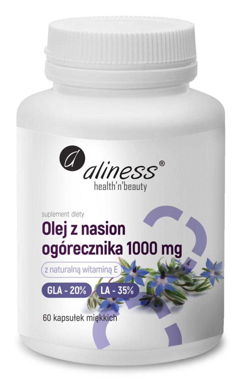 Olej z nasion ogórecznika 20%/35%, 1000 mg x 60 kaps.