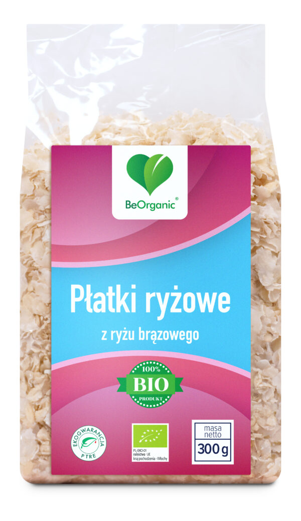Płatki ryżowe EKO 300 g z ryżu brązowego – ekologiczne płatki ryżowe