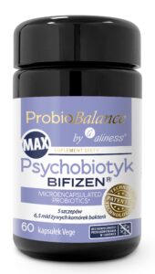 ProbioBalance by Aliness Psychobiotyk BIFIZEN MAX – psychobiotyk, 6,5 mld bakterii w kapsułce