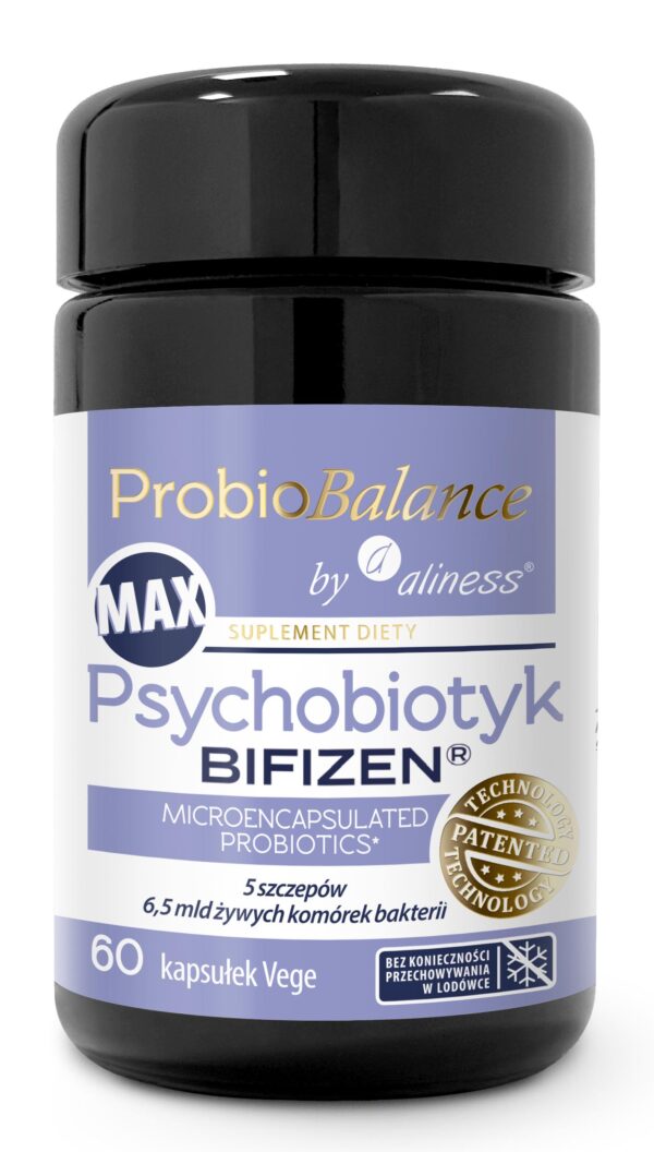 ProbioBalance by Aliness Psychobiotyk BIFIZEN MAX – psychobiotyk, 6,5 mld bakterii w kapsułce