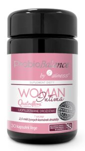 ProbioBalance WOMAN INTIMA Quatreflora Aliness – probiotyk dla kobiet z drożdżami Saccharomyces cerevisiae CNCM I-3856.