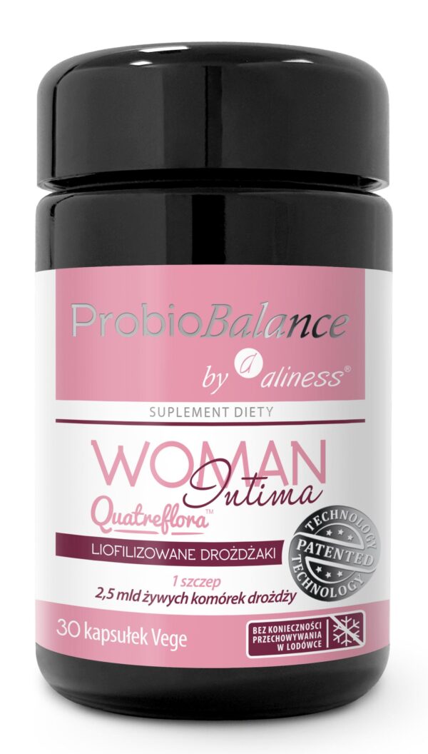 ProbioBalance WOMAN INTIMA Quatreflora Aliness – probiotyk dla kobiet z drożdżami Saccharomyces cerevisiae CNCM I-3856.