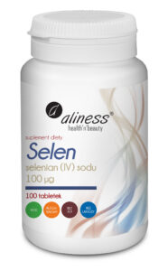 Selen selenian (IV) sodu 100 µg Aliness – selen w formie SeloHvita®, 100 tabletek
