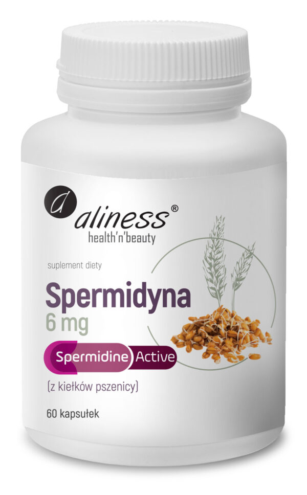 Spermidyna 6 mg Aliness – naturalny ekstrakt z kiełków pszenicy, 60 kapsułek