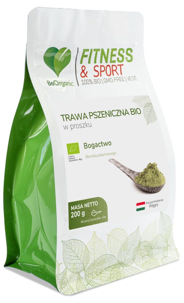 Trawa pszeniczna BIO w proszku 200 g – ekologiczny zielony superfood