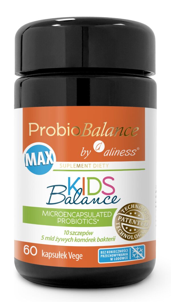 ProbioBalance by Aliness KIDS Balance MAX – probiotyk dla dzieci, 5 mld bakterii w kapsułce