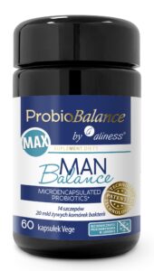ProbioBalance by Aliness MAN Balance MAX – probiotyk dla mężczyzn, 20 mld bakterii w kapsułce
