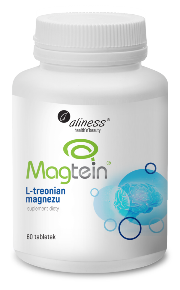 Aliness L-Treonian magnezu 72 mg Magtein – neuroaktywny magnez, 60 tabletek