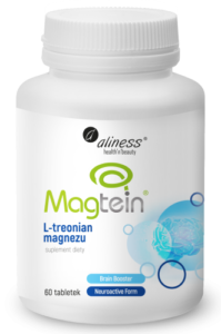 Aliness L-Treonian magnezu 72 mg Magtein – neuroaktywny magnez, 60 tabletek